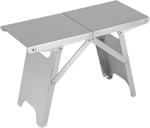 Ellniges]-Lightweight Stainless Steel Folding Stool - Perfect for Camping, Fishing, and Outdoor Use, Easy One-Second Setup【Compact & Portable】