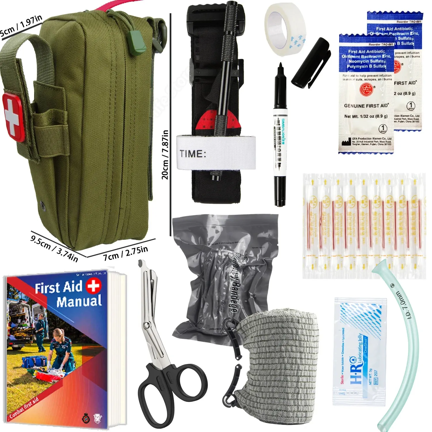 Emergency Survival Kit Gear Tactical First Aid Kit Military Admin Pouch EMT Camping Gear Tactical Trauma Molle Medical EDC IFAK