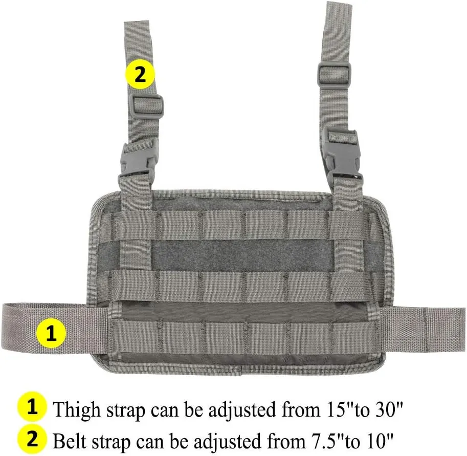EmersonGear 500D Nylon Tactical Drop Leg Platform MOLLE Adjustable Detachable Holster, Modular Drop Leg Panel Pouch for Hunting Paintball Airsoft