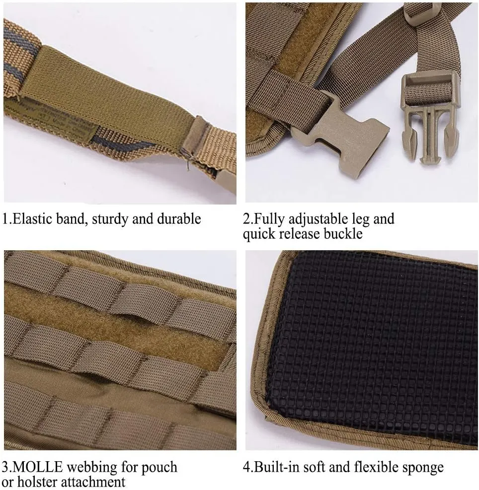 EmersonGear 500D Nylon Tactical Drop Leg Platform MOLLE Adjustable Detachable Holster, Modular Drop Leg Panel Pouch for Hunting Paintball Airsoft