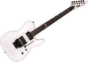 ESP 6 String LTD Eclipse ’87 Electric Guitar, Pearl White, Right, (LECLIPSE87PW)