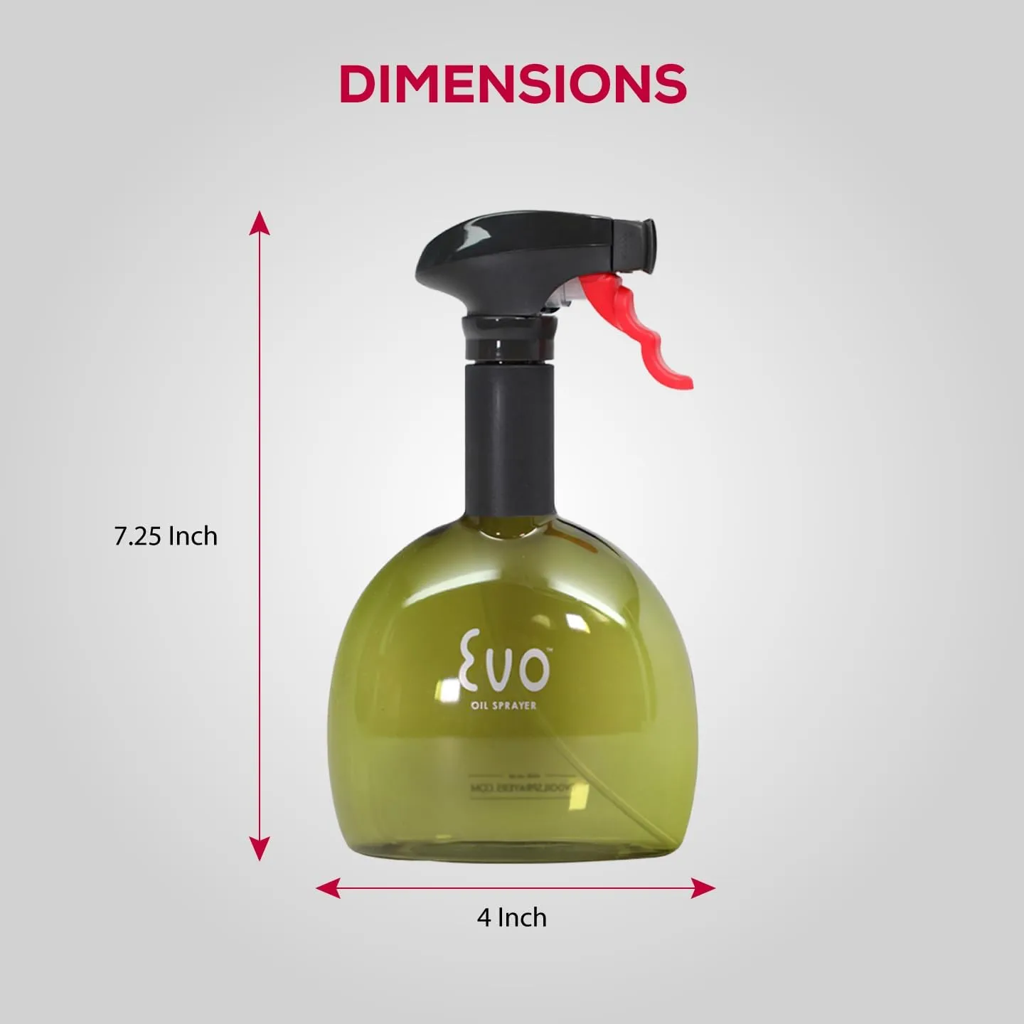 Evo Oil Sprayer Minis, Non-Aerosol for Olive, Cooking Oils, and Vinegars, 8-Ounce Capacity, 1 Each Yellow and Green