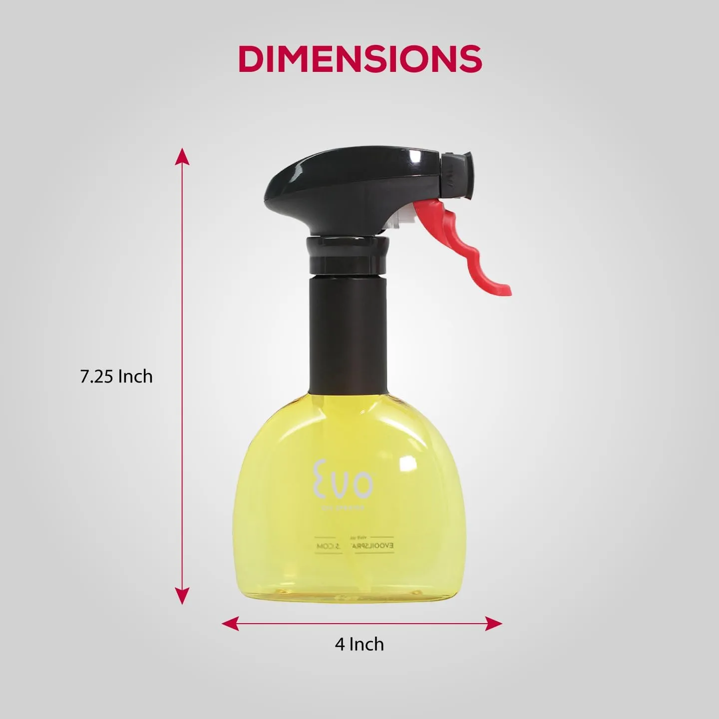 Evo Oil Sprayer Minis, Non-Aerosol for Olive, Cooking Oils, and Vinegars, 8-Ounce Capacity, 1 Each Yellow and Green