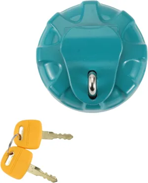 Excavator Locking Gas Cap for KOBELCO Locking Fuel Tank Cap with 2 Keys Silver Tone Red Yellow Blue