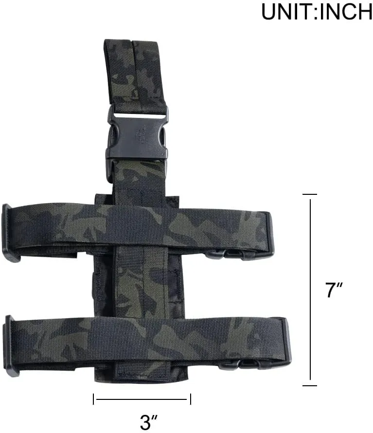 EXCELLENT ELITE SPANKER Tactical Drop Leg Holster Adjustable Drop Leg Platform Molle Module Universal Bag for Left/Right Leg