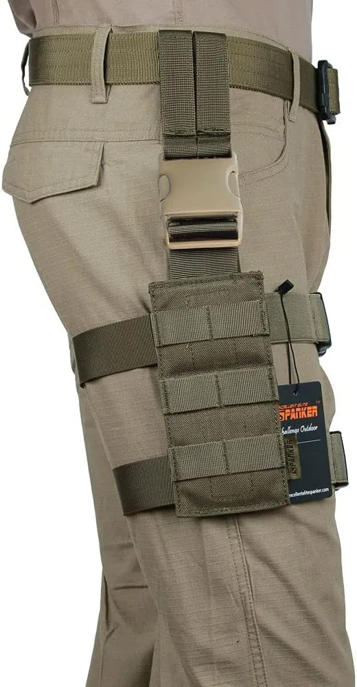 EXCELLENT ELITE SPANKER Tactical Drop Leg Holster Adjustable Drop Leg Platform Molle Module Universal Bag for Left/Right Leg
