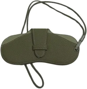 FASHIXD Glasses Case Portable Travel Sunglass Case with Lanyard Eyeglass Pouch Bag Sunglass Holder for Purse For Women Men (Classic-Dark green)