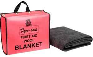 Fire Blanket and Pouch, Wool/Nylon Blend