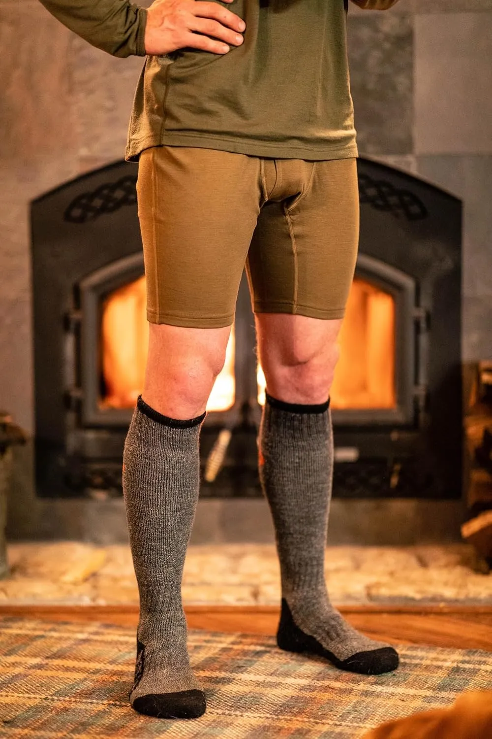First Lite Men's Wick Game Bag Brief - Ultralight Breathable Merino Wool Underwear