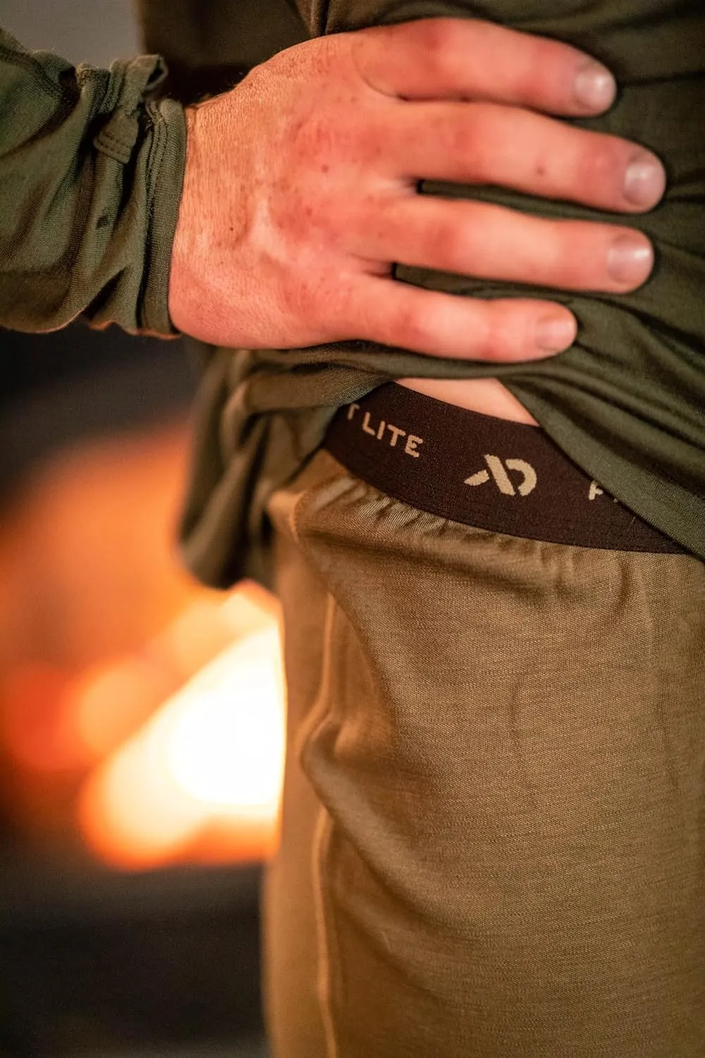 First Lite Men's Wick Game Bag Brief - Ultralight Breathable Merino Wool Underwear