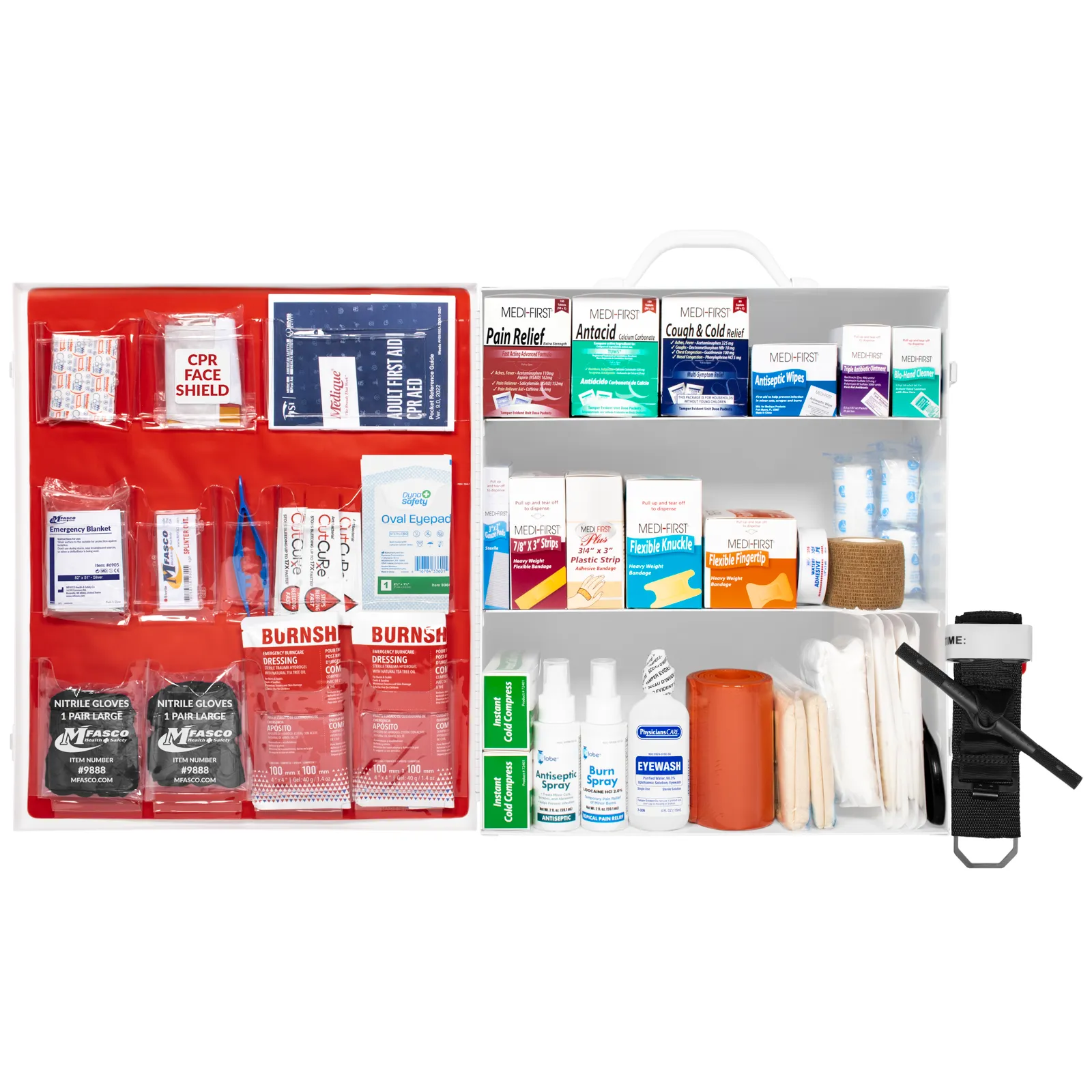 Firstaid Kit 3 Shelf W/Fill Complete No Logo