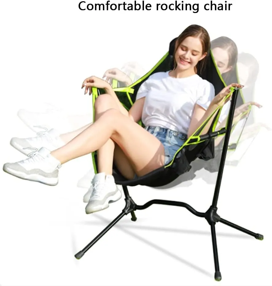 Fishing Chairs Folding Camping Chair Convenient Walking Chair Simple Home Swing Chair Barbecue Camping Aluminum Alloy Stool (Color : Red, Size : 79 * 64 * 85cm)