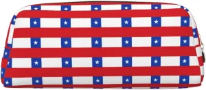 Flag of Chile Print Versatile Storage Pouch Makeup Bag Travel Office Small Items Organizer Bag
