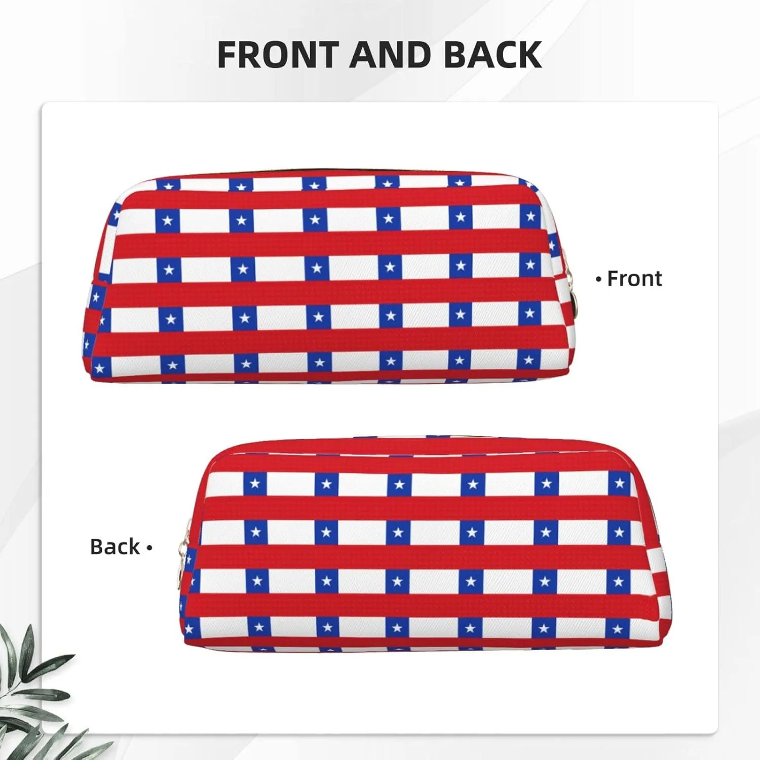 Flag of Chile Print Versatile Storage Pouch Makeup Bag Travel Office Small Items Organizer Bag