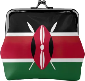 Flag of Kenya coin purse for women,small womens wallet,small makeup bag for purse,small wallets woman,wallets for women