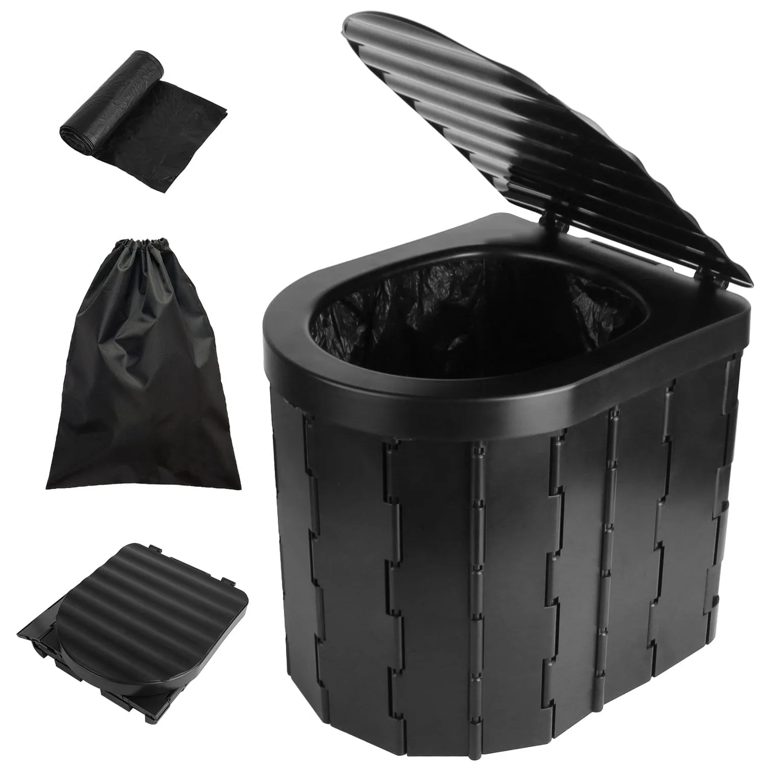 Foldable Emergency Toilet Portable Porta Potty
