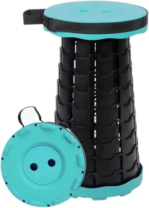 Foldable Telescoping Stool Portable, Retractable Stool for Adults, Upgraded Collapsible Folding Seats with Load Capacity 550lbs, Camping Stools for Adults