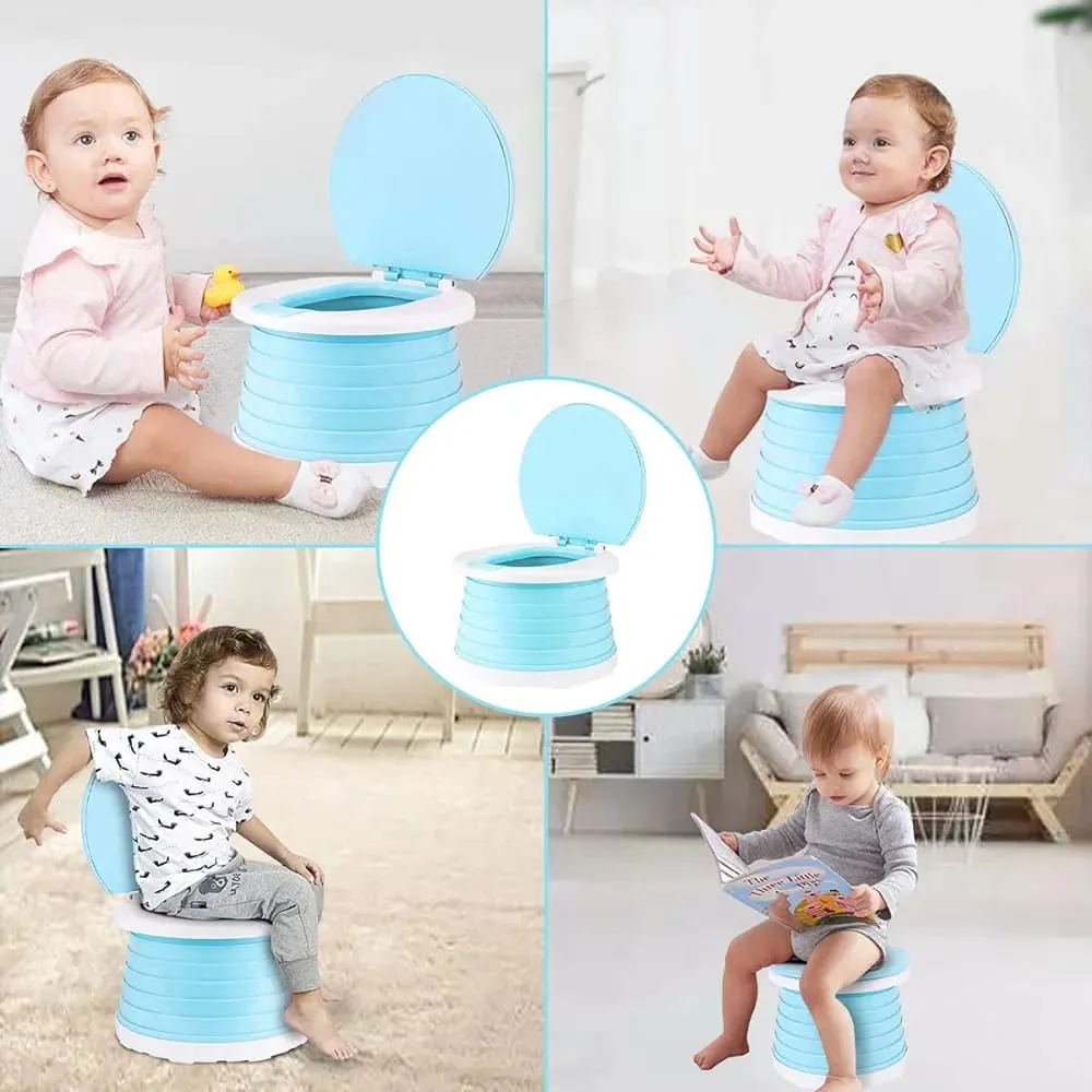 Foldable Travel Potty Seat, Portable Potty Training Toilet for Kids, Toddlers