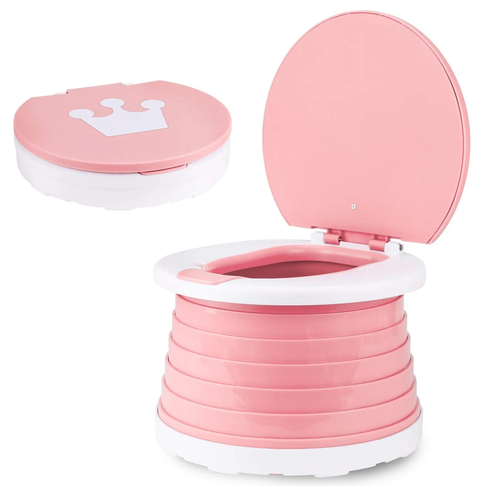 Foldable Travel Potty Seat, Portable Potty Training Toilet for Kids, Toddlers