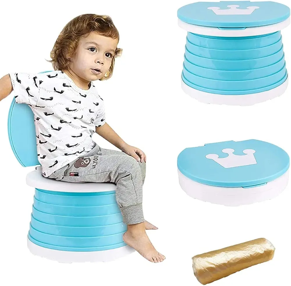 Foldable Travel Potty Seat, Portable Potty Training Toilet for Kids, Toddlers