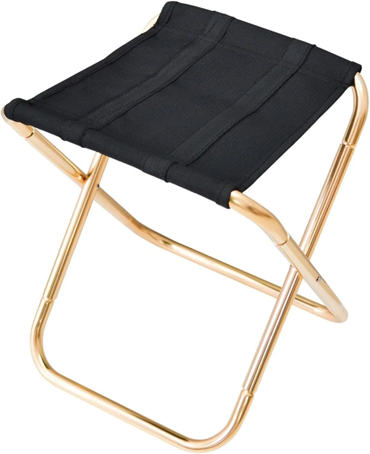 Folding Camping Chair, 18 x 13 x 13 inches, Aluminum Outdoor Stool, Portable Travel BBQ Seat