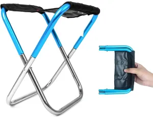 Folding Chairs Outdoor Camping Portable Chair Aluminum Foldable Fishing Stool Seat Hiking Tools BBQ Extended Beach Camp