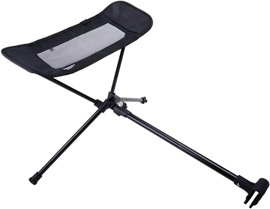 Folding Moon Chair Aluminum Alloy Foot Rest Stool Portable Outdoor Chair Extendable Footrest Tool Beach Fishing Recliner Footrest Stool