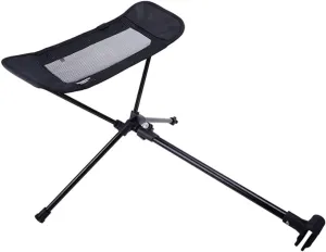 Folding Moon Chair Aluminum Alloy Foot Rest Stool Portable Outdoor Chair Extendable Footrest Tool Beach Fishing Recliner Footrest Stool