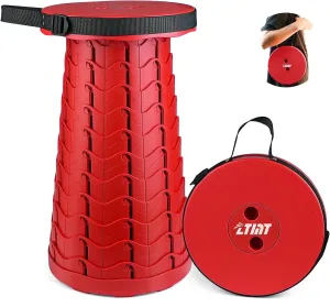 Folding Stool Colorful Stool Body Portable Collapsible Stool Seat Max Load Capacity 397lbs, Telescopic Folding Stools Retractable Stools for Adult Camping Hiking Travel Outdoor BBQ
