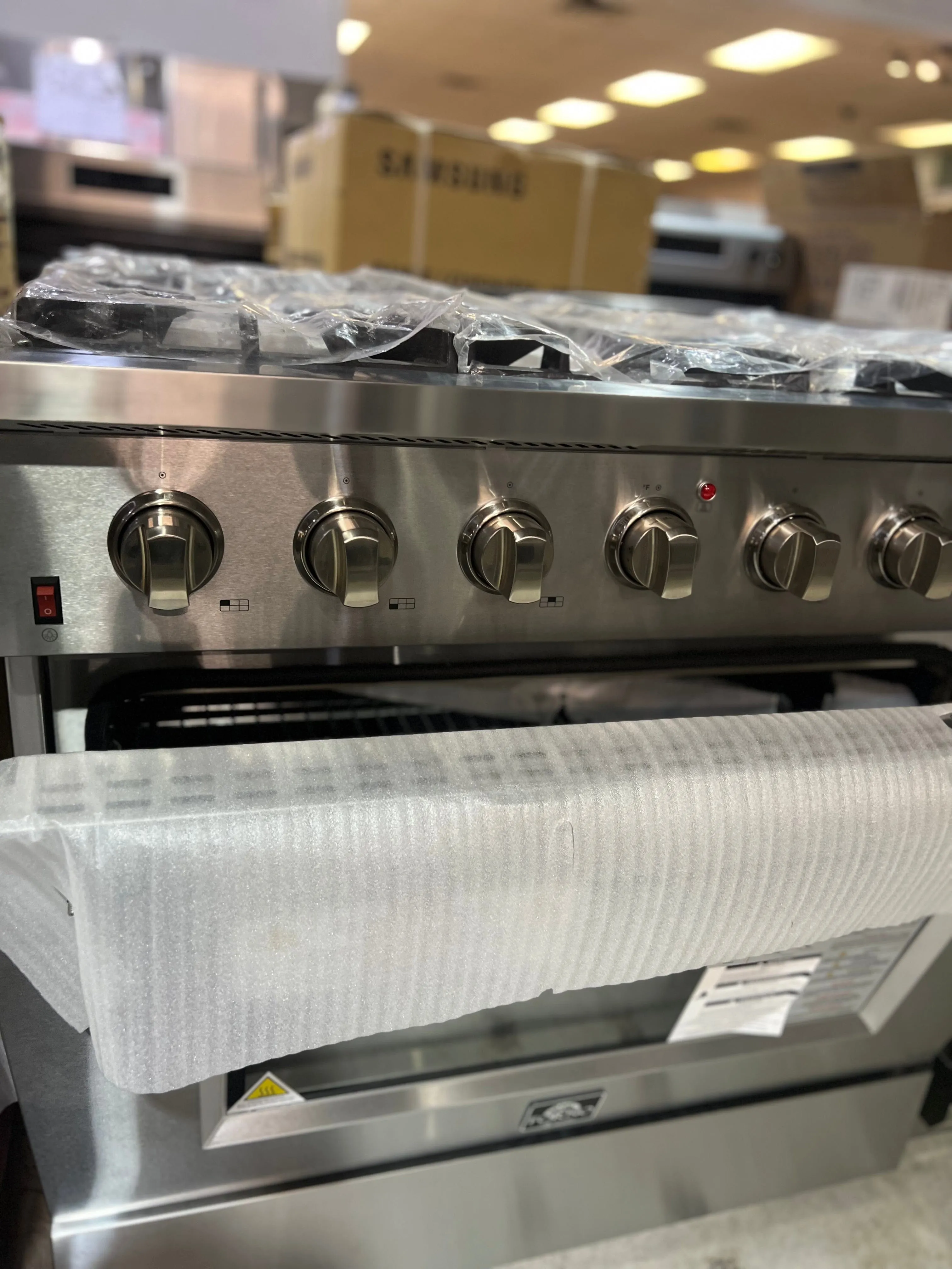 Forno FFSGS6244-36 Gas Range, Gas, 36 inch Exterior Width, Convection, 6 Burners, 5.36 cu. ft. Capacity, 1 Ovens, Stainless Steel color