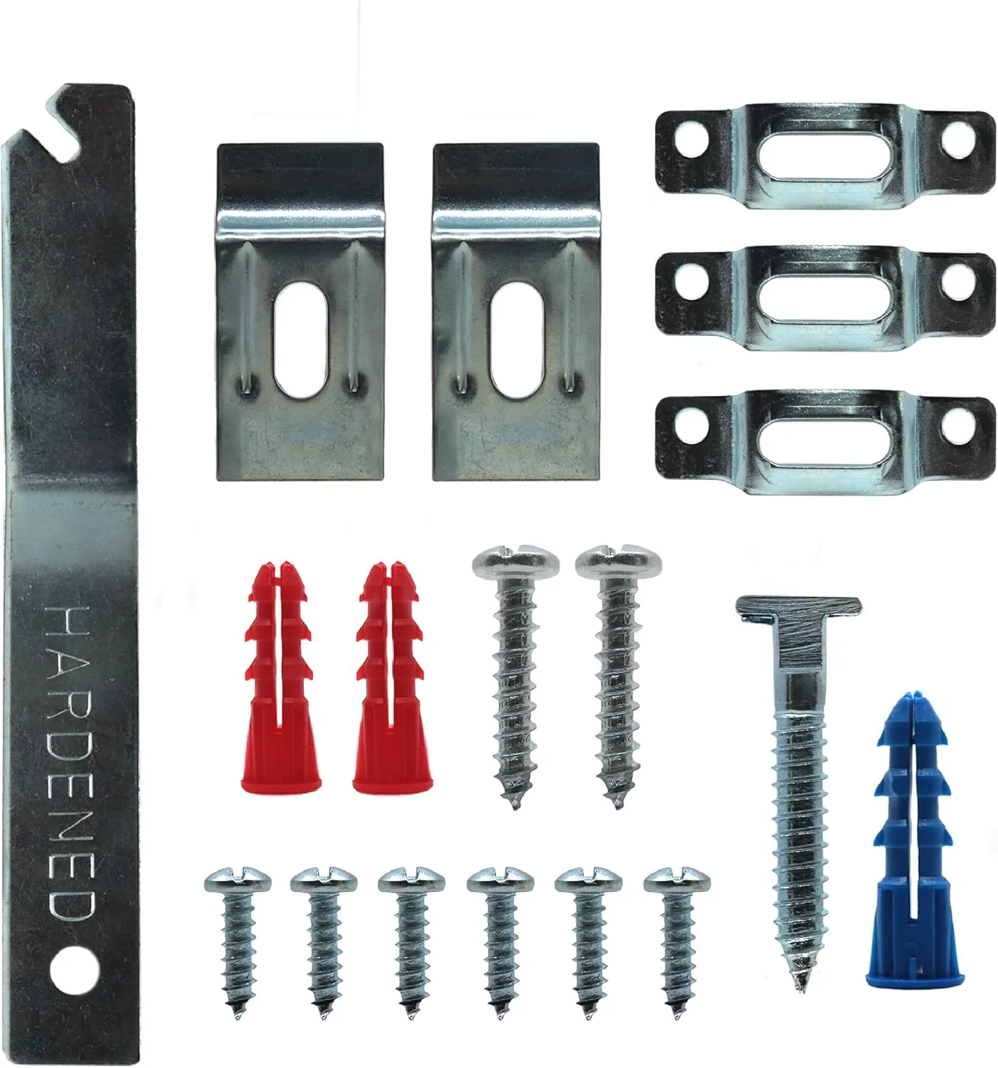 Frame Lock Security Hanging Kits with T-Head Screws - 25 Pack - Anti-Theft Security Lock Hangers for Art in Museums, Art Galleries, Hotels and Restaurant - Supports Up to 15 Pounds