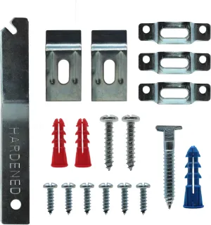 Frame Lock Security Hanging Kits with T-Head Screws - 25 Pack - Anti-Theft Security Lock Hangers for Art in Museums, Art Galleries, Hotels and Restaurant - Supports Up to 15 Pounds