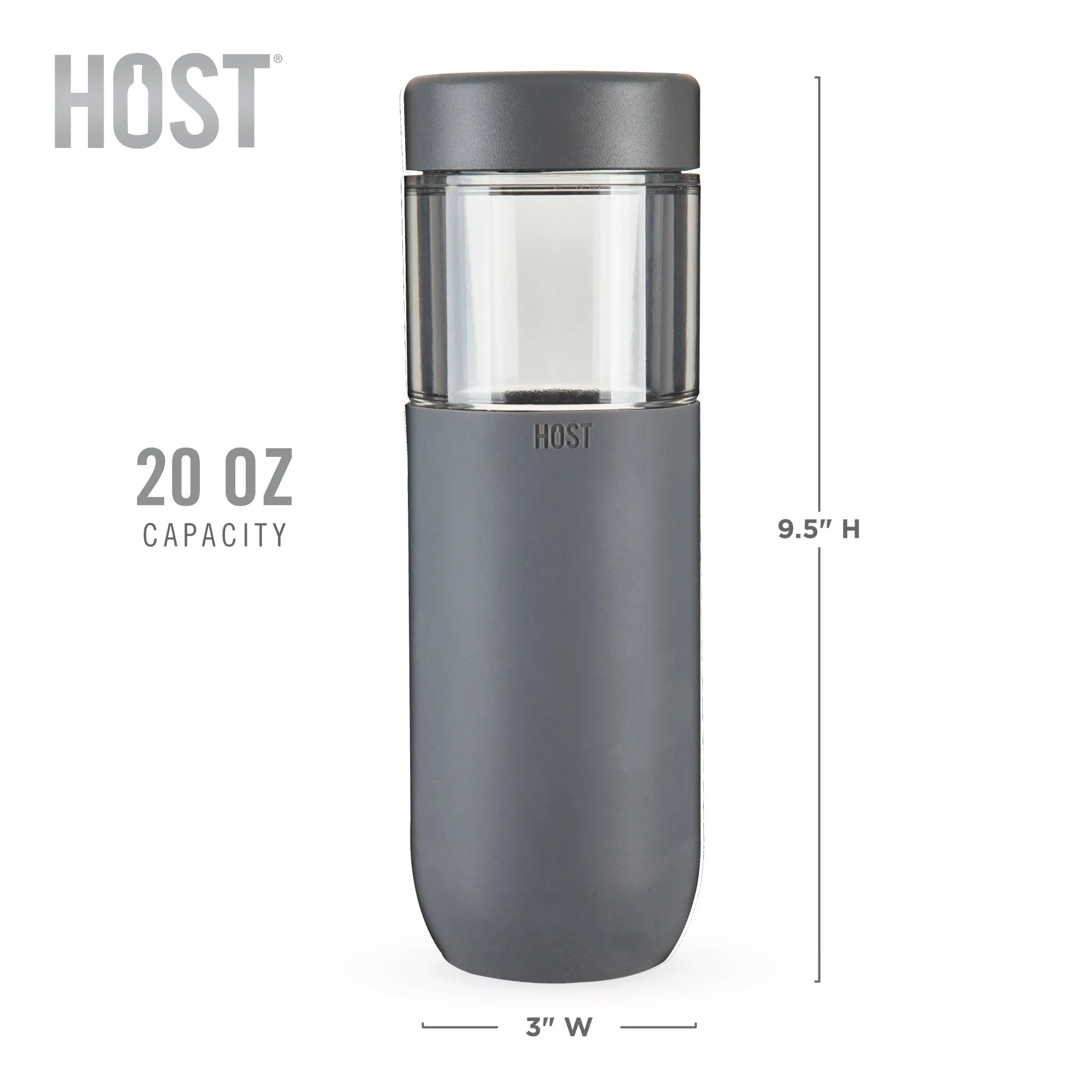 Freeze™ bottle in gray by host®