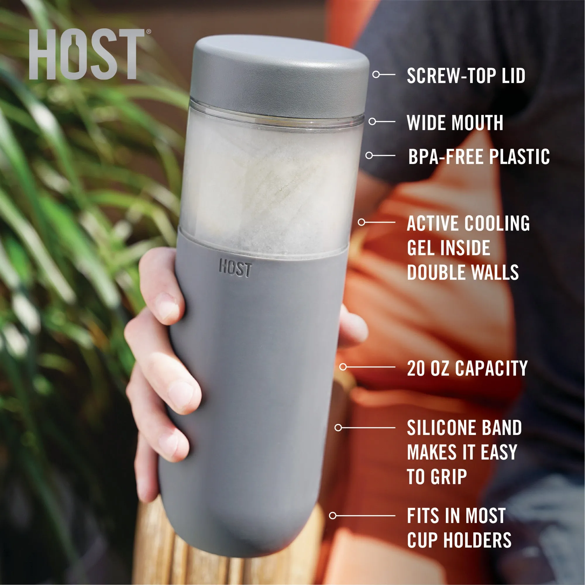 Freeze™ bottle in gray by host®