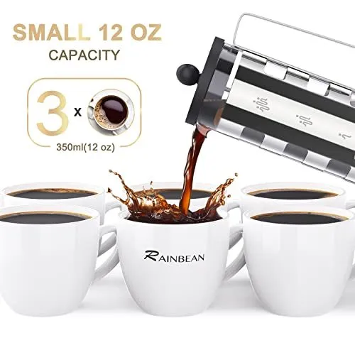 French Press Cafetiere 4 Cups Coffee Maker