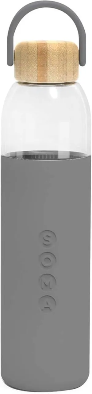 Full Circle Home 25 oz. Glass Water Bottle - Gray - DTC