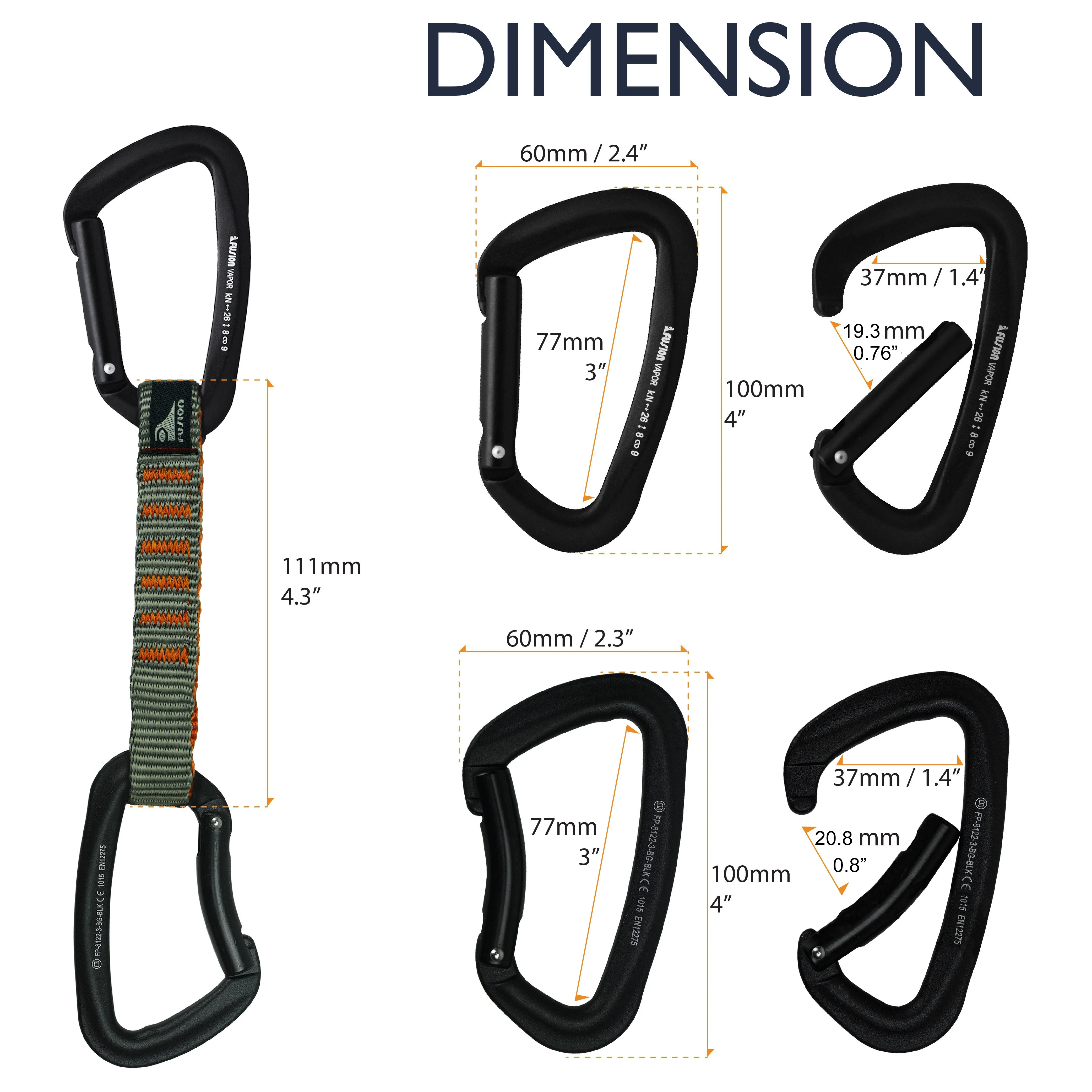 Fusion tactical 6-pack 11cm quickdraw set