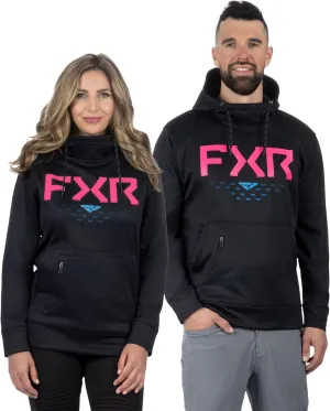 FXR Helium Tech Pullover Hoodie DWR Finish Hand Pockets Casual Black/Nightclub - X-Large