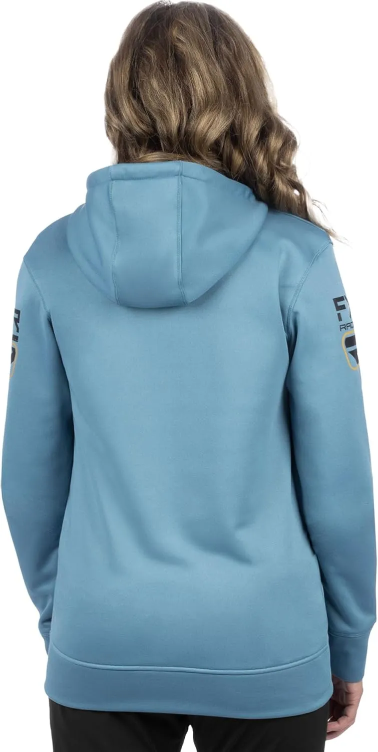 FXR Race Div Tech Hoodie DWR Finish Full Zip Up Pockets Casual Steel/Black