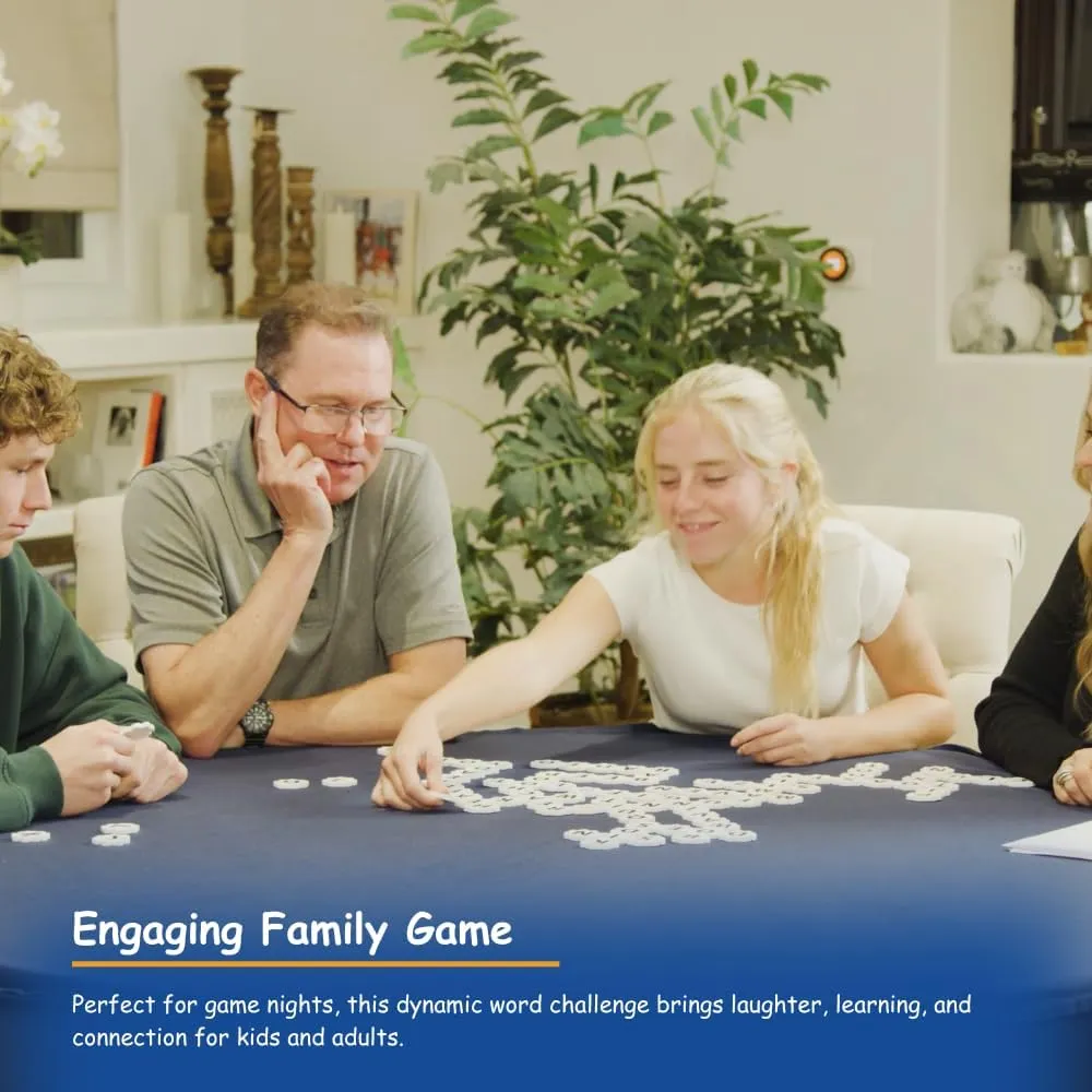 Game with Travel Bag, Word Puzzle for Adults, Family, and Kids, Fun Game for Ages 8 , 1-4 Players