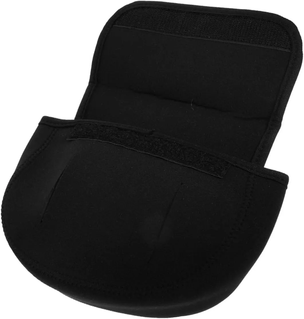 GANAZONO Fishing Reel Protective Cover for Saltwater Waterproof Case Include Fishing Rod Protective Cover Reels Covers and Fishing Reel Storage Bag Fishing Accessories Black Diving Cloth