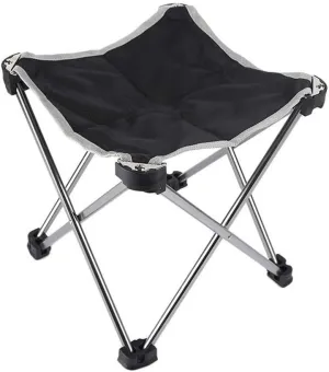 GaRcan Folding Camping Stool Aluminum Alloy Oxford Outdoor Folding Chair, Fishing Chair, Camping Chair, Portable Fishing Stool for Fishing Camp Traveling Hiking Beach Garden BBQ (C 26.5x25x25cm)