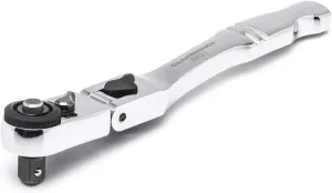 GEARWRENCH 1/4" Drive 72 Tooth Quick Release Locking Flex Slim Head Ratchet, 6" - 81025