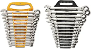 GEARWRENCH 25 Pc. Combination Ratcheting Wrench Set, SAE/MM - 86700