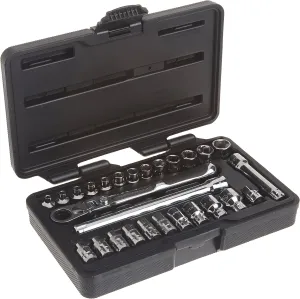 GEARWRENCH 27 Pc. 1/4" Drive 6 Pt. Pass-Thru Mechanics Tool Set, Standard SAE/Metric - 891427