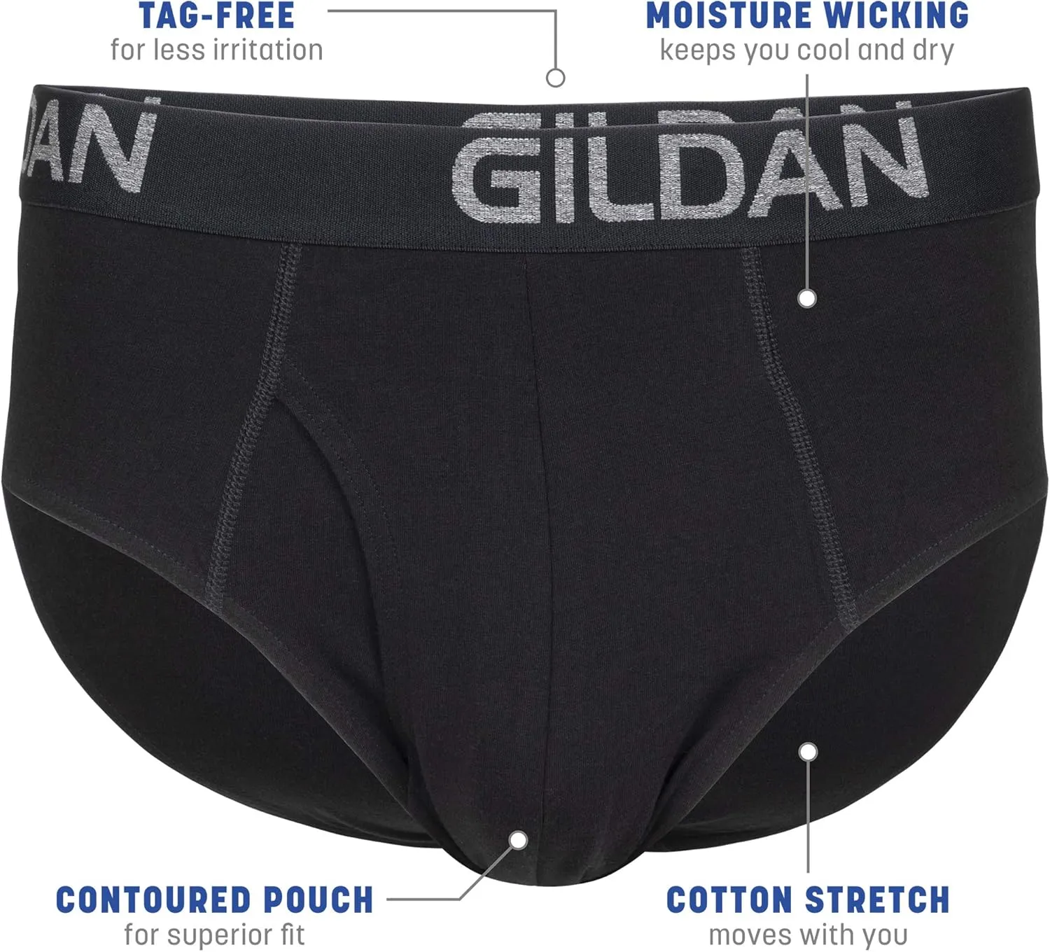 Gildan Men's Cotton Stretch Brief