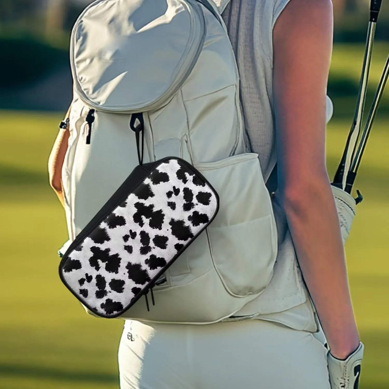 Golf Ball Bag Pouch, Golf Essentials Accessory Bag, Golf Valuables Pouch Golf Gifts for Men Golf Accessories Case Bag