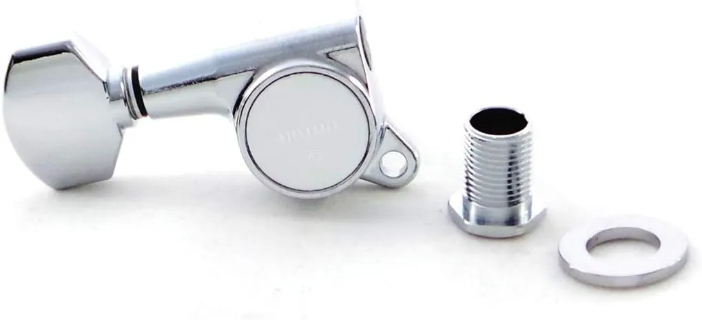 Gotoh Locking Schaller-Type Knob Chrome Tuners (6-in-a-line) - Left Handed