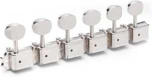 Gotoh Locking Vintage Oval Knob 6-In-Line Tuners, Nickel
