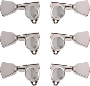 Gotoh Magnum Lock-Trad 3 3 Guitar Tuners with Keystone Knobs, Chrome